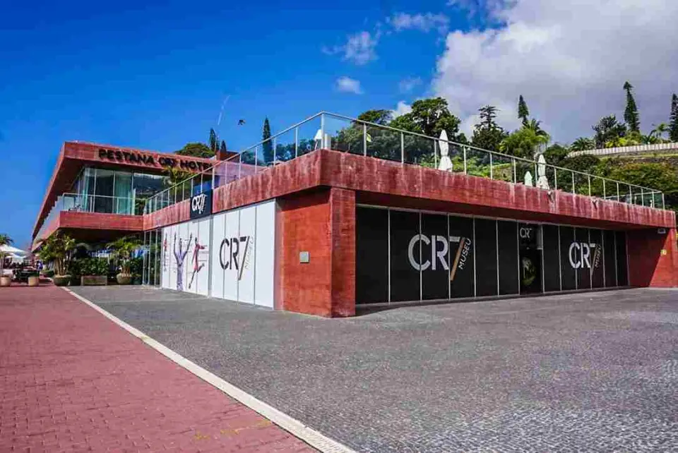 Cristiano Ronaldo statue outside the CR7 Museum in Funchal